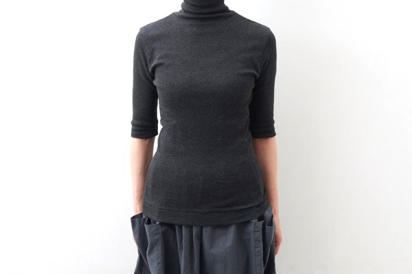 画像13: 40/- 丸胴テレコ 五分袖タートルプルオーバー（6208:TCH）