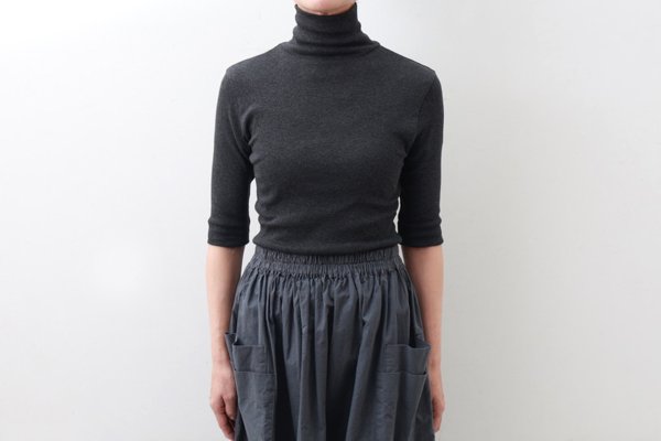 画像12: 40/- 丸胴テレコ 五分袖タートルプルオーバー（6208:TCH）