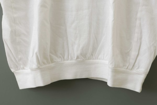 画像5: 30/-天竺 クルーネック半袖PO（6553:WH）