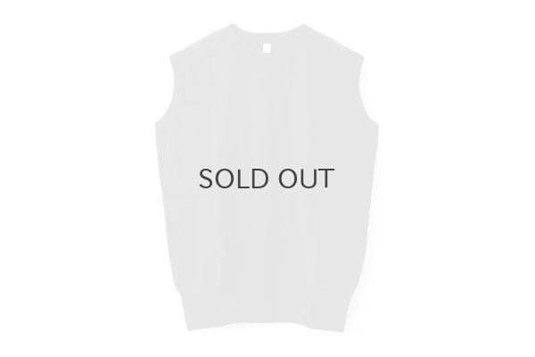 画像1: 40/2天竺 ノースリーブプルオーバー (6346:BK)