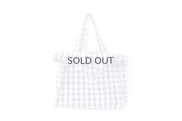 画像1: 先染め帆布 トートバッグ (261-8307:CHE)