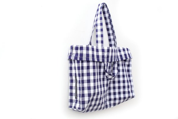 画像2: 先染め帆布 トートバッグ (261-8307:CHE)