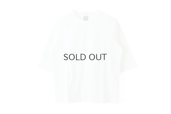 画像1: 30/-天竺 6分袖Tシャツ（241-6370:WH）