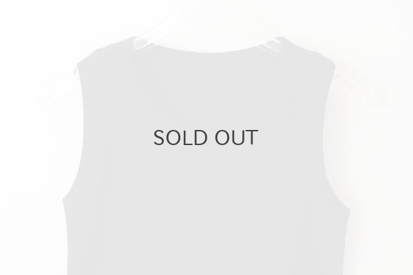 画像3: 40/-度詰めフライス ノースリーブプルオーバー（6696:BK）