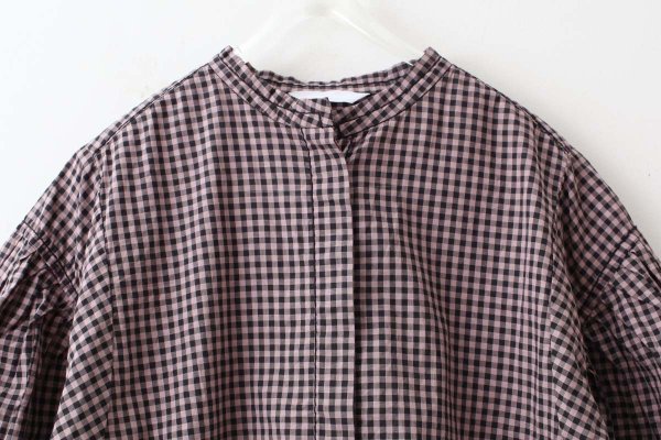 画像3: 80/1 ギンガム パフスリーブBL (261-5750:MCBK)