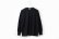 画像1: 30/1天竺 L/S 切替長袖 PO (6380:BK) (1)