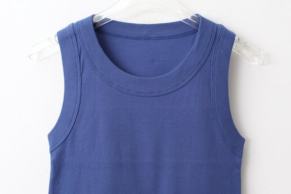 画像3: 40/-度詰めフライス ノースリーブプルオーバー（6696:BL）