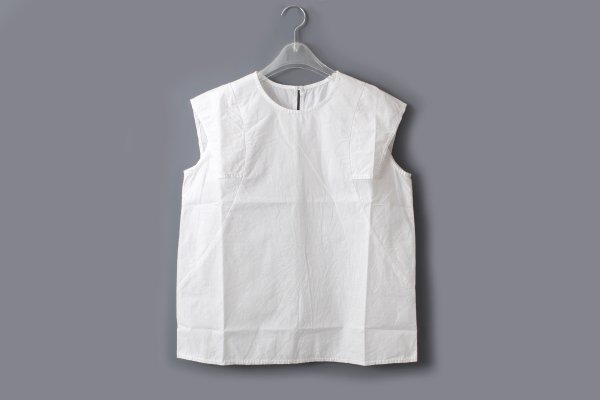 画像1: バルキーシーチング薄手ノースリーブBL (261-5751:WH)