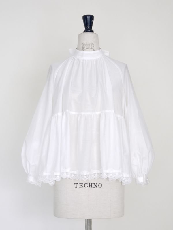画像2: tiered blouse (2302-FD11:WH)