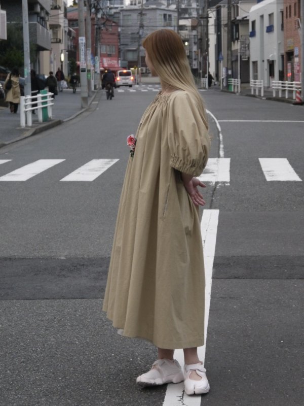 画像3: gathered smock dress (BG)