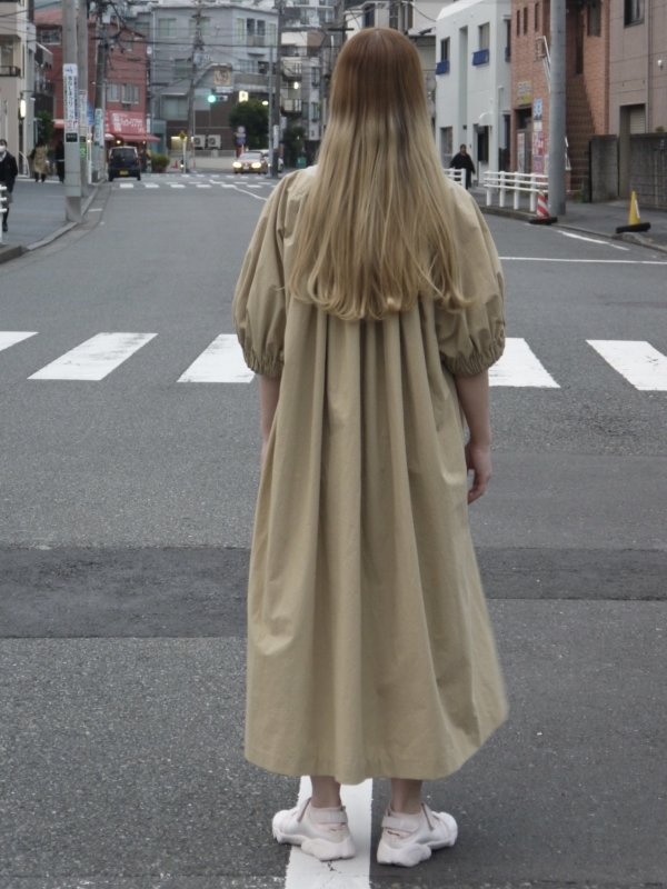画像4: gathered smock dress (BG)