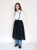 画像18: cotton silk lawn suspender skirt (BK)