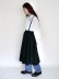 画像19: cotton silk lawn suspender skirt (BK)