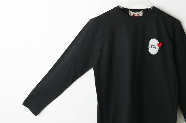 画像5: long sleeve T-shirt w/Heart brooch (BK)