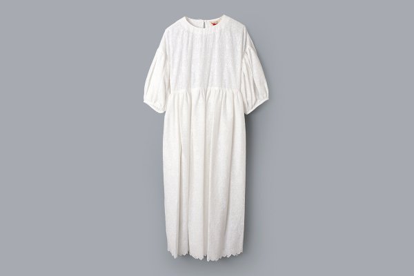 画像1: puff sleeve dress (2501-FD08:WH)