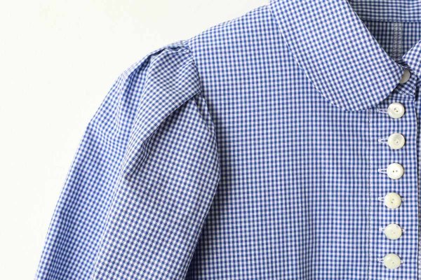 画像6: 別注!! gingham check dress (BL)