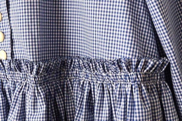 画像10: 別注!! gingham check dress (BL)
