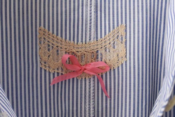 画像5: 別注!! stripe check dress (BL)