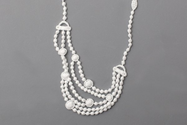 画像8: 別注!! lace necklace (BK)