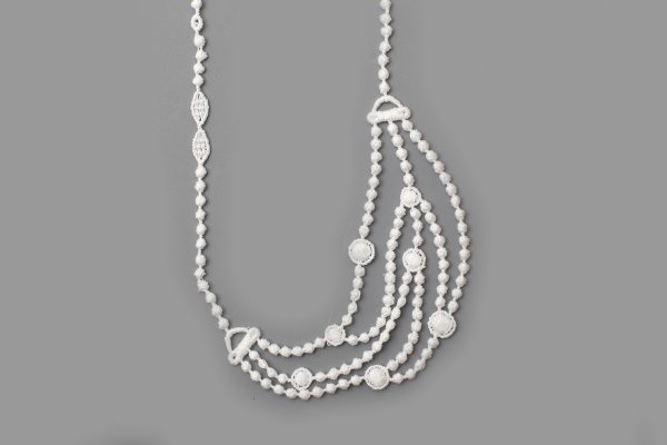 画像9: 別注!! lace necklace (BK)