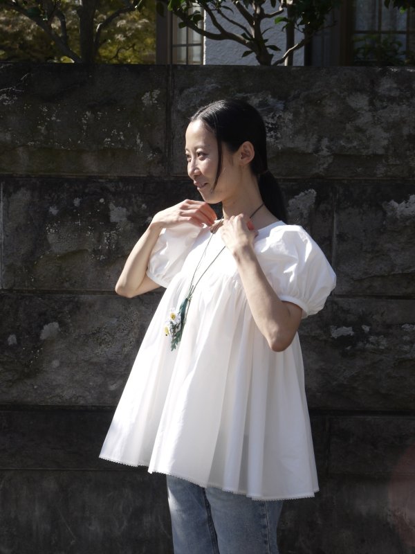 画像13: gather tunic blouse