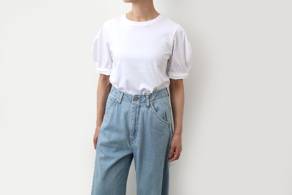 画像15: SALE15%OFF!! 別注!! コットンパフスリーブトップ (WH)