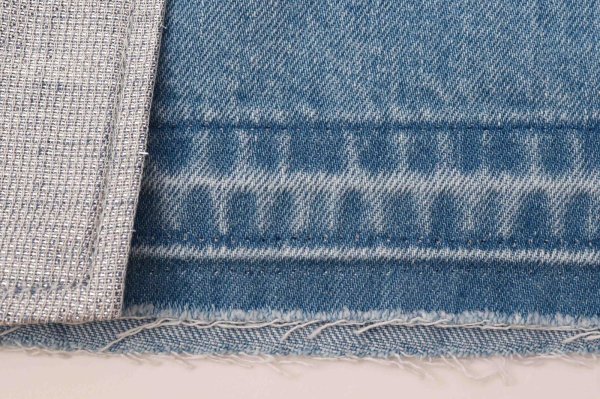 画像6: SALE30%OFF!! mirror cloth & denim combination skirt