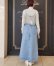 画像12: mirror cloth & denim combination skirt