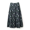 別注!! print gather skirt (BK)