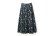 画像1: 別注!! print gather skirt (BK) (1)