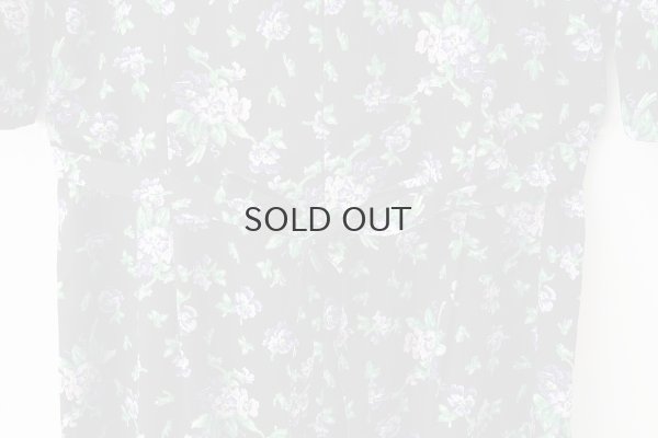 画像10: 別注!! cotton print dress (BK)