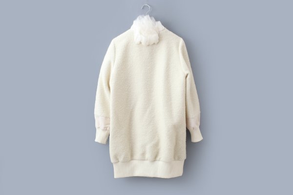 画像2: 別注!! zip up coat (WH)