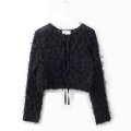 stretch tulle top (BK)