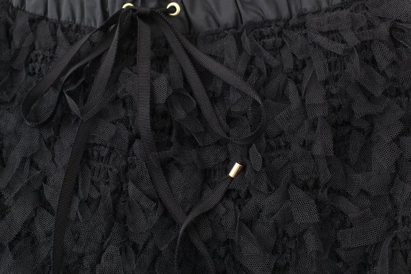 画像5: stretch tulle pants (BK)
