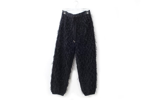 画像1: stretch tulle pants (BK)