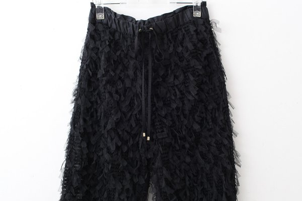 画像3: stretch tulle pants (BK)