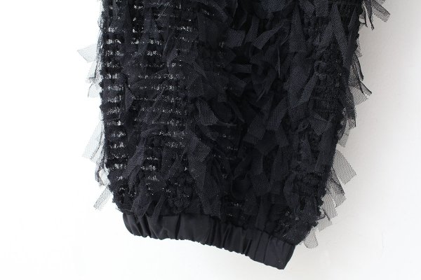 画像7: stretch tulle pants (BK)
