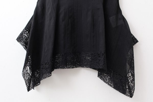 画像4: wrinkle silk top (BK)