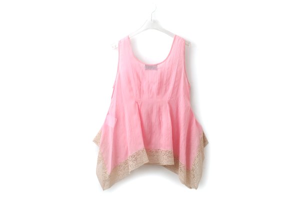 画像2: wrinkle silk top (PK)