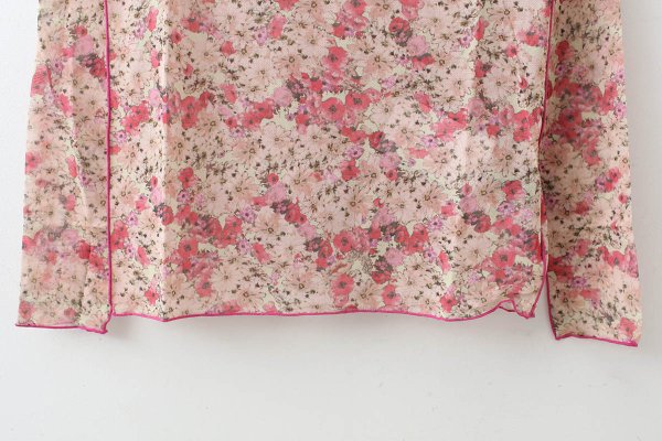 画像6: forest flower tulle print top (PK)