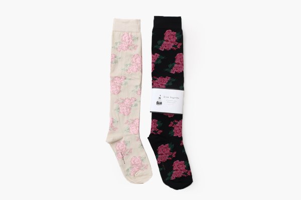 画像1: Rose Garden High Socks