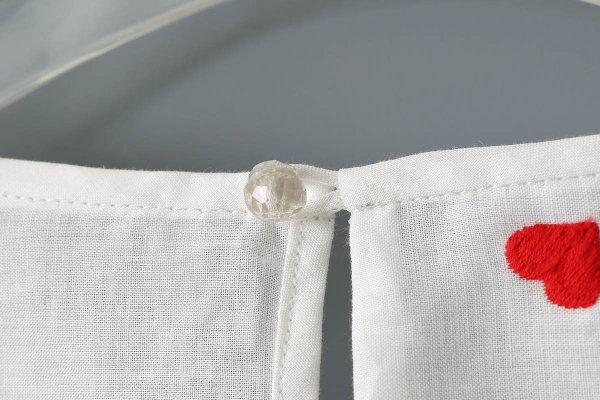 画像10: 別注!! ハートモチーフ刺繍トップ (WH×RD)