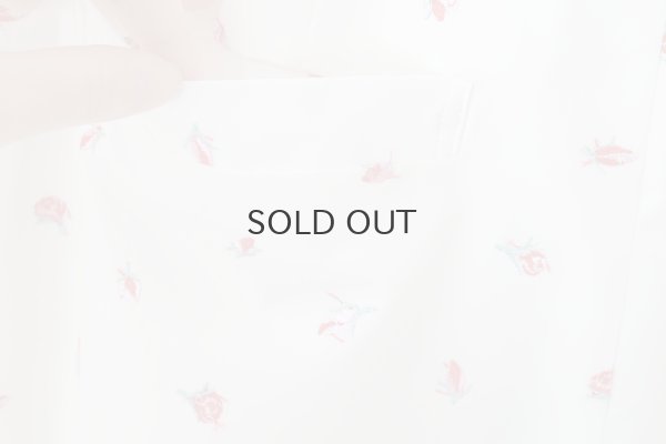 画像12: cotton flower embroidery pants (WH)