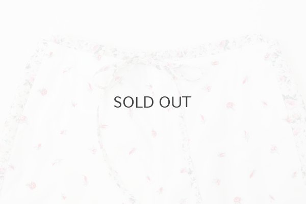 画像3: cotton flower embroidery pants (WH)