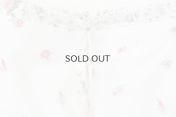 画像4: cotton flower embroidery pants (WH)