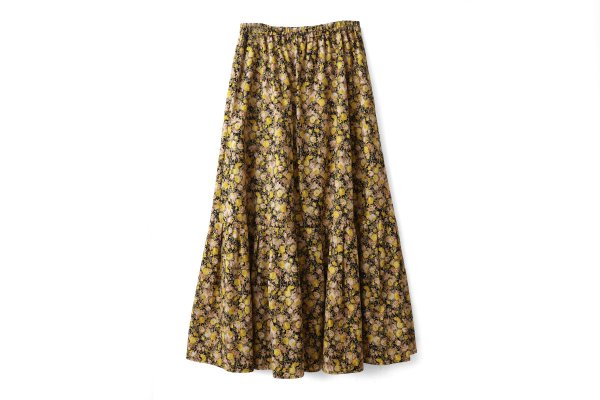 画像1: 別注!! print gather skirt 