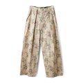 vitage flower cotton print pants (BG)