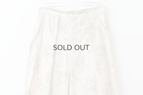 画像3: vintage flower cotton print pants (BG)