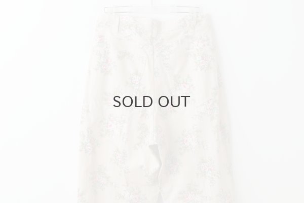 画像9: vintage flower cotton print pants (BG)