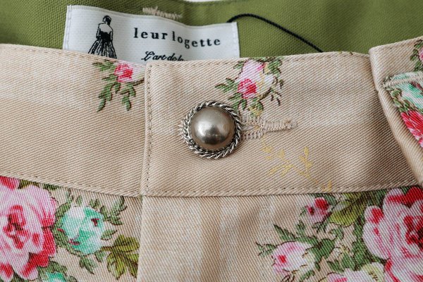 画像5: vintage flower cotton print pants (BG)